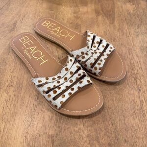 Beach by Matisse Animal Print Sandals Womens 8M Boardwalk Vacation